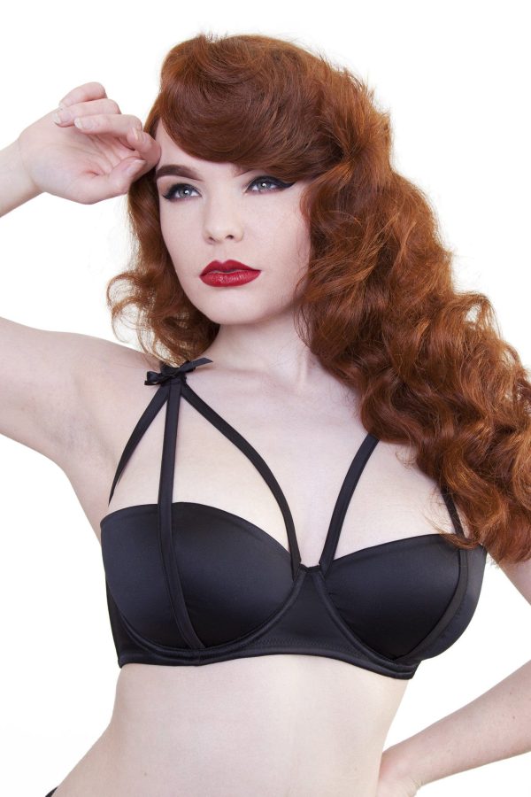 Leila Satin Strappy Bra DD+ Cups Online Sale