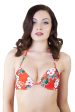 Peek & Beau Cherry Blossom Push Up Bikini Top For Discount