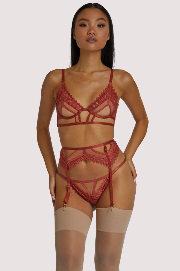 Ellie Rust Cut Out Suspender Supply