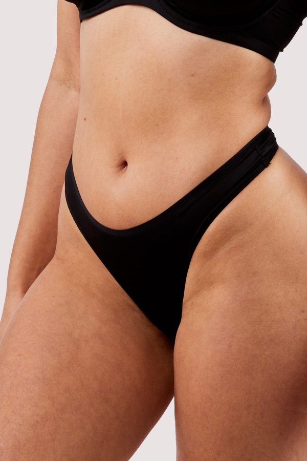 Second Skin Black Recycled Thong Online