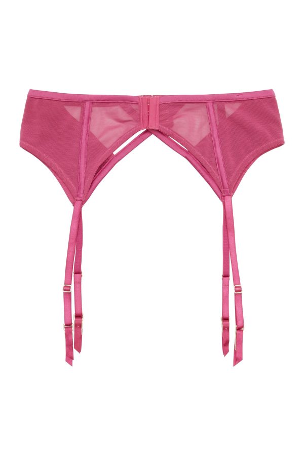 Dani Magenta Strappy Satin Suspender Fashion