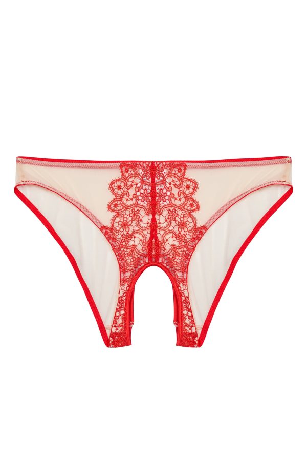 Anaise Red Ouvert Brief Discount