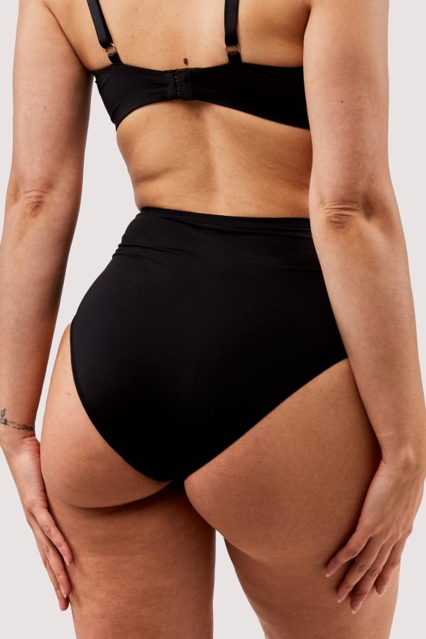 Second Skin Black Recycled Highwaist Brief Fashion