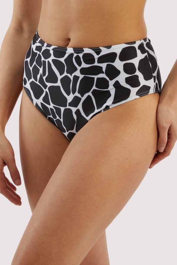 White Eco Giraffe High Waist Brief For Sale