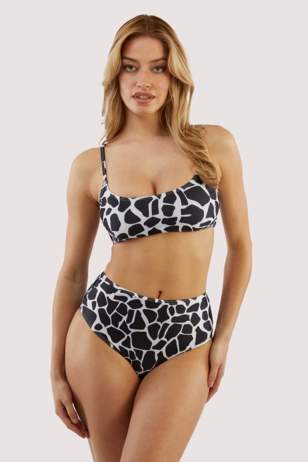 White Eco Giraffe High Waist Brief For Sale