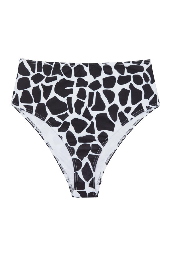 White Eco Giraffe High Waist Brief For Sale