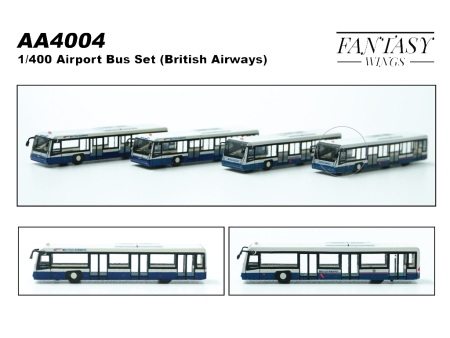 1 400 AIRPORT BUS BRITSH 4 IN ONE SET Hot on Sale