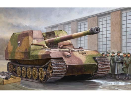 00378 1 35 German Geschtzwagen Tiger fr 17cm K72 Plastic Model Kit Sale