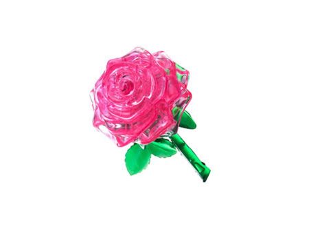 3D Six Pink Roses Crystal Puzzle Supply