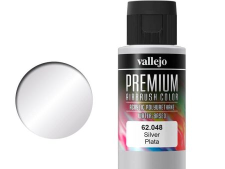 62048 Premium Colour Silver 60 ml Acrylic Airbrush Paint Cheap