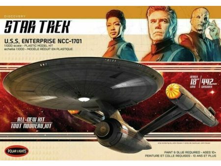 973M 1 1000 Star Trek Discovery U.S.S. Enterprise 2T  Plastic Model Kit Online now