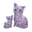 3D Crystal Puzzle: Clear Cat Fashion