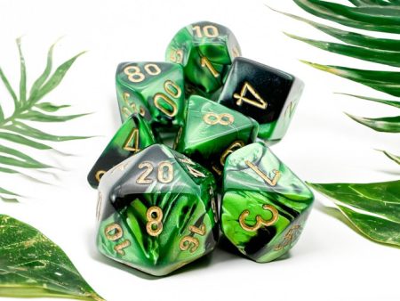 Gemini BlackGreen gold 7Die Set For Discount