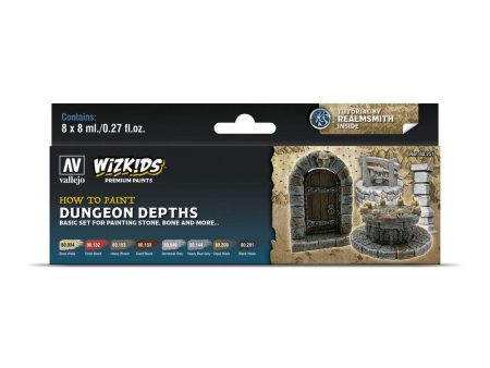 Wizkids Premium Set: Dungeon Depths Acrylic Paint Set 8 Colour Set Hot on Sale